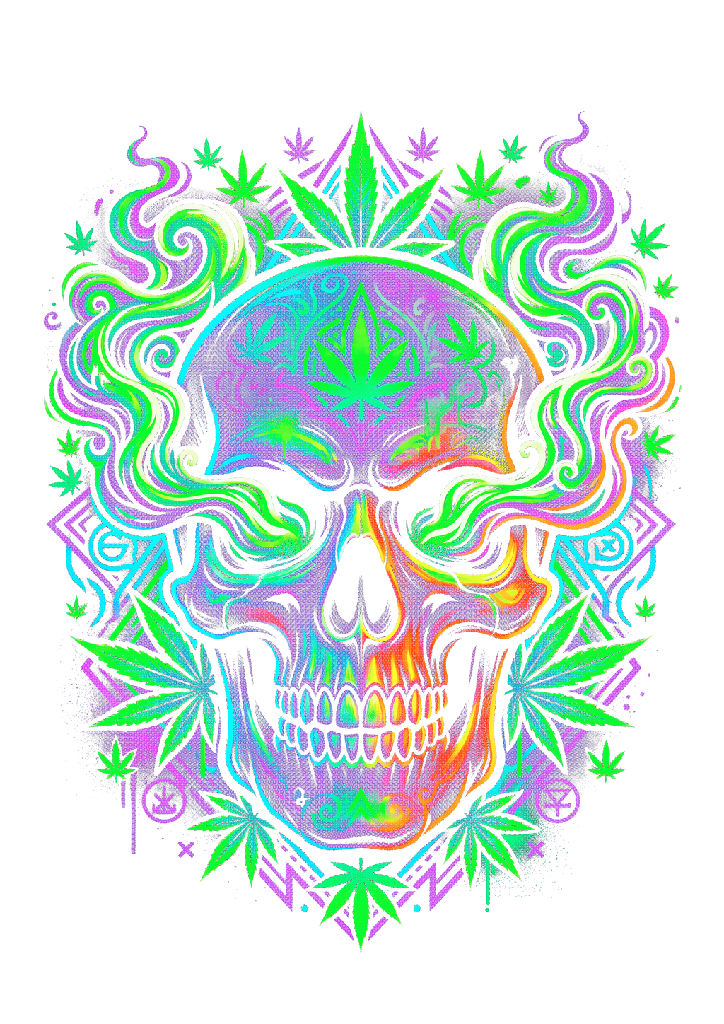 Cannabis 082 Halftone transfer