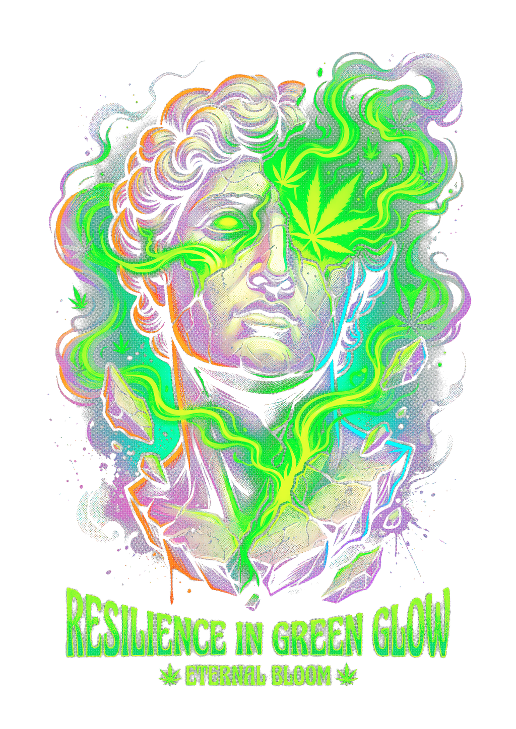 Cannabis 083 Halftone transfer