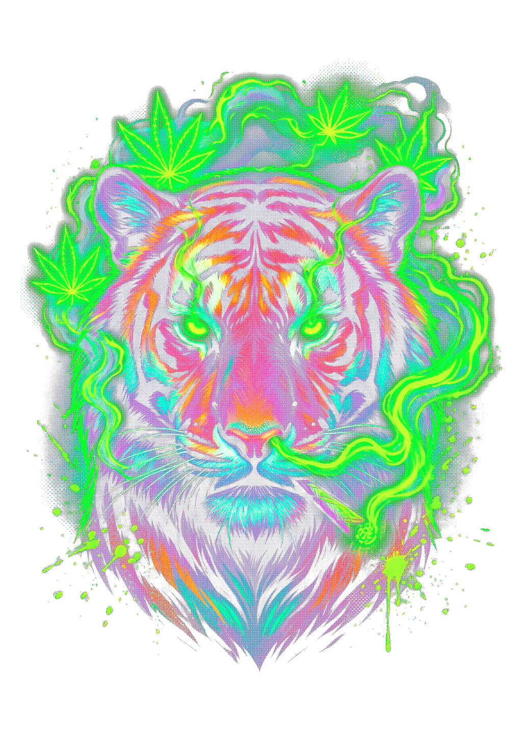 Cannabis 084 Halftone transfer