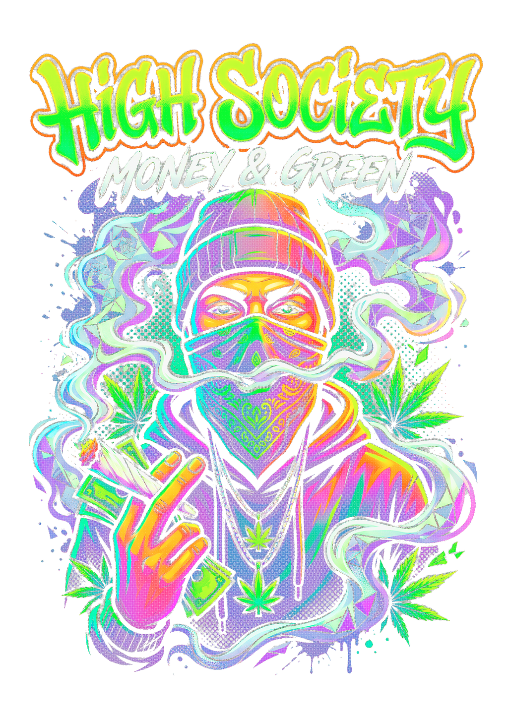Cannabis 088 Halftone transfer