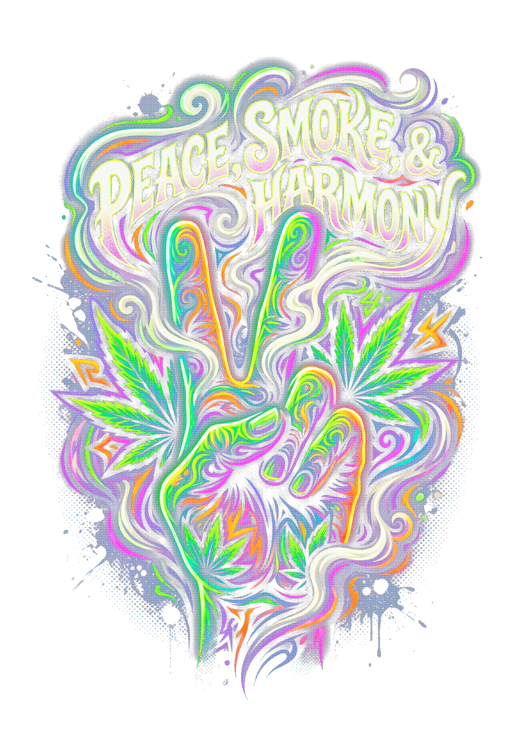 Cannabis 089 Halftone transfer