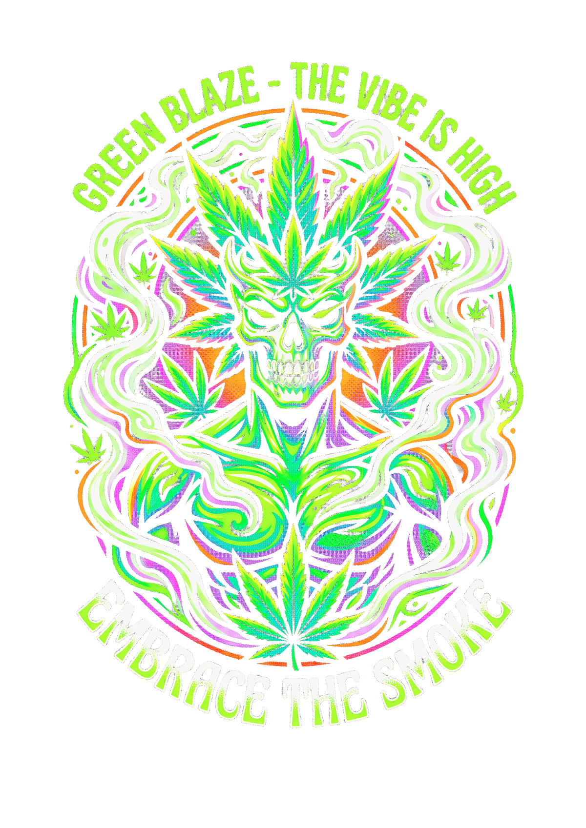 Cannabis 090 Halftone transfer