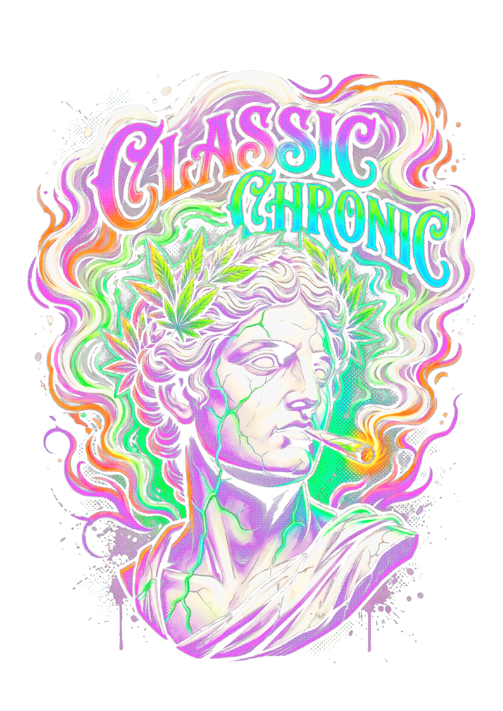 Cannabis 091 Halftone transfer