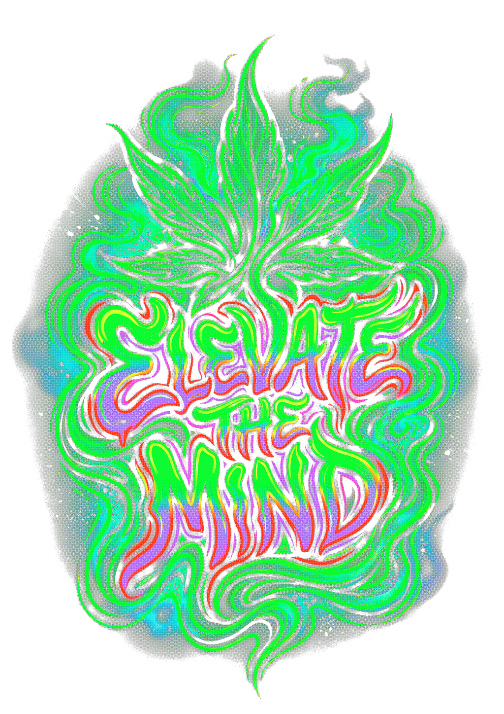 Cannabis 096 Halftone transfer