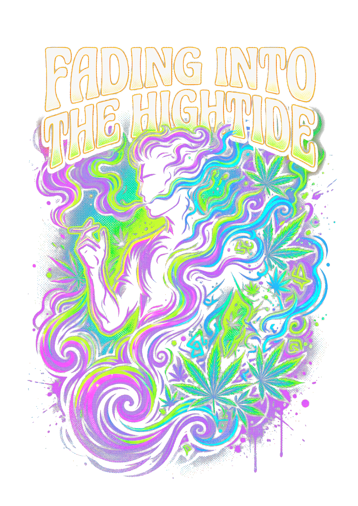 Cannabis 097 Halftone transfer