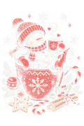 Christmas 046 halftone DTF transfer