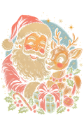 Christmas 048 halftone DTF transfer