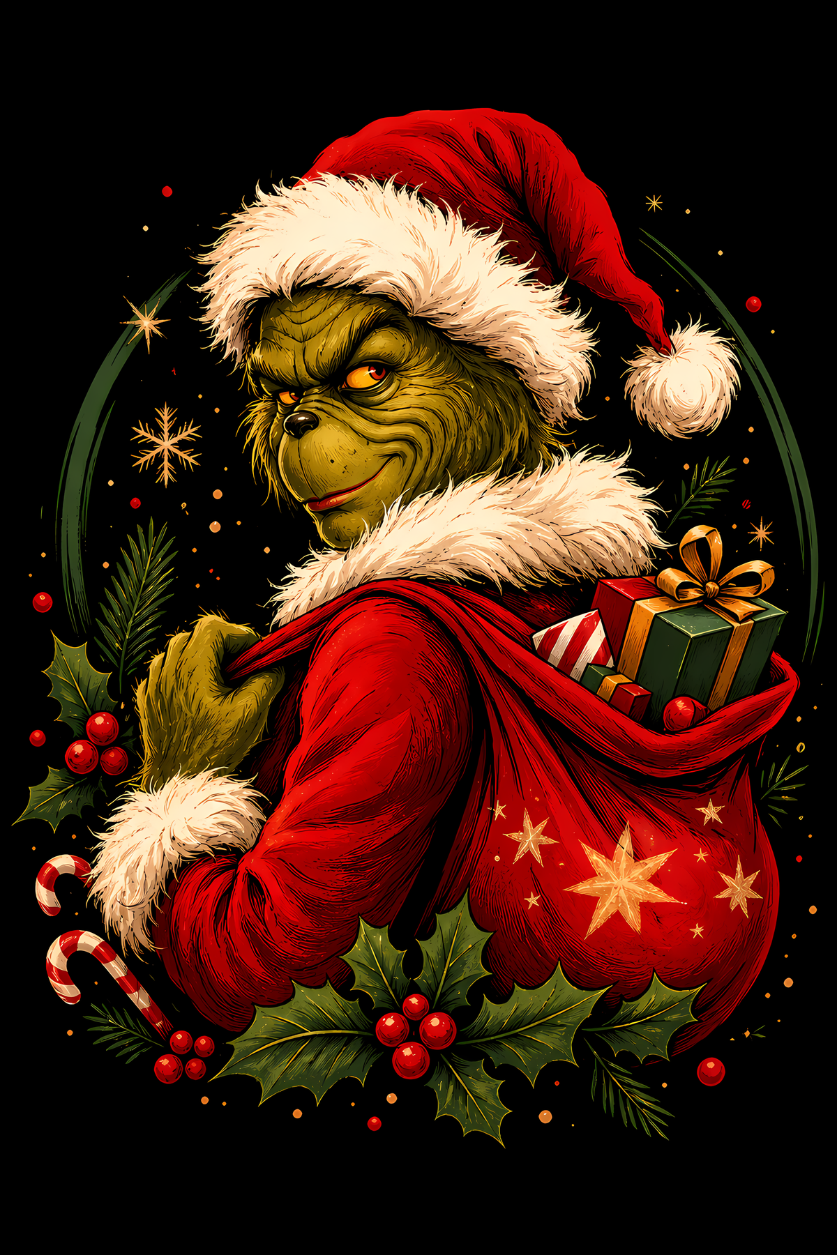Christmas 021 shown on a black background