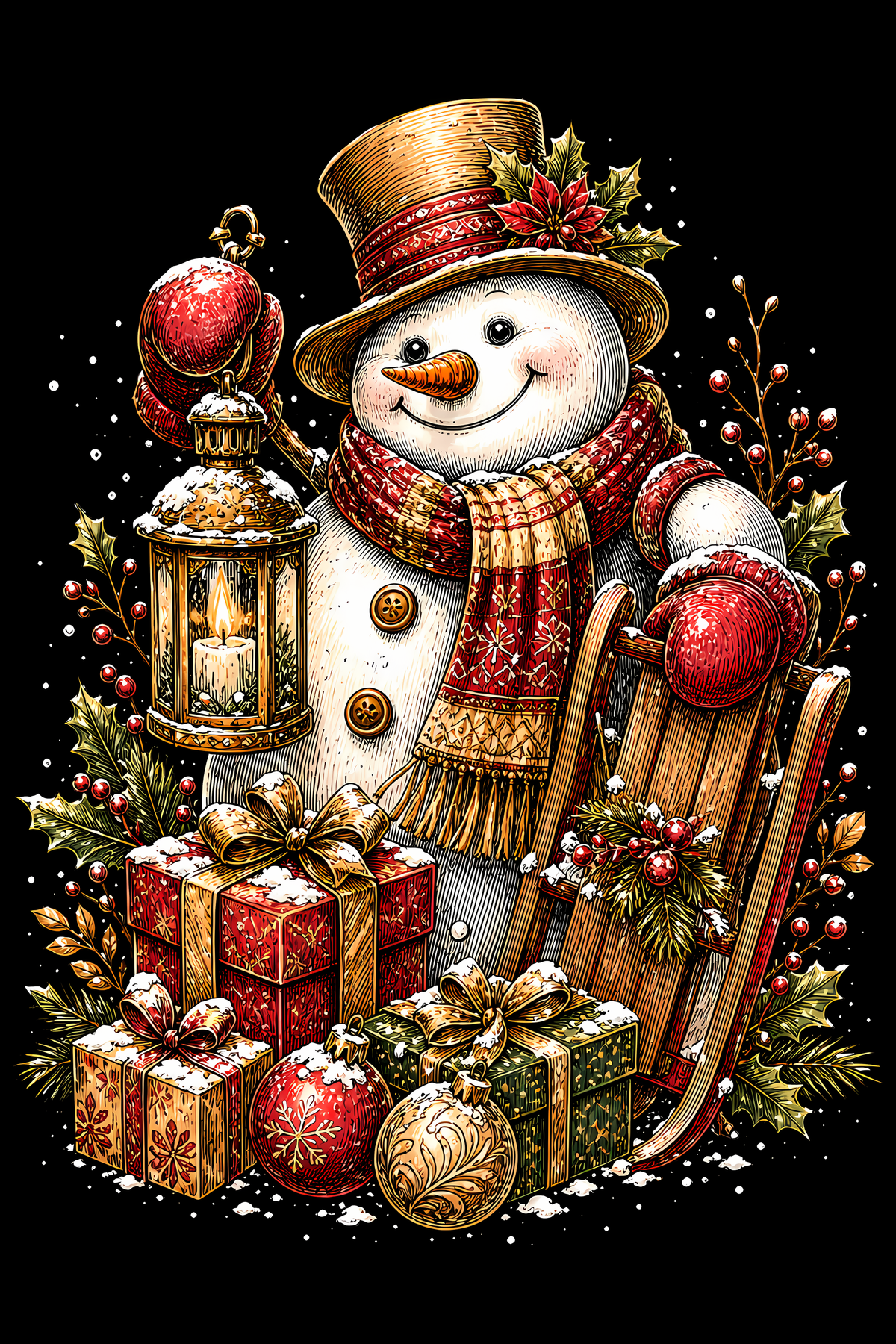 Christmas 040 shown on a black background