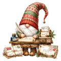 Christmas Gnome Letters to Santa DTF transfer