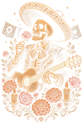 Day Of The Dead 007 Halftone transfer