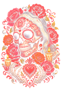 Day Of The Dead 015 Halftone transfer