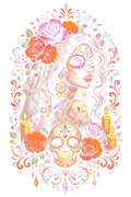 Day Of The Dead 028 Halftone transfer