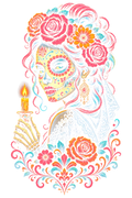 Day Of The Dead 031 Halftone transfer