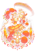 Day Of The Dead 032 Halftone transfer