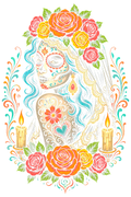 Day Of The Dead 033 Halftone transfer