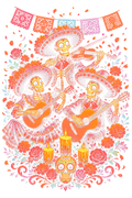 Day Of The Dead 035 Halftone transfer
