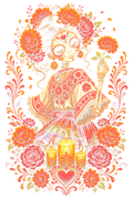 Day Of The Dead 063 Halftone transfer