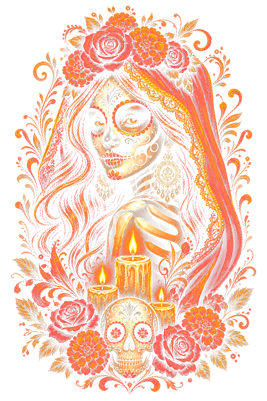 Day Of The Dead 009 shown on a black background