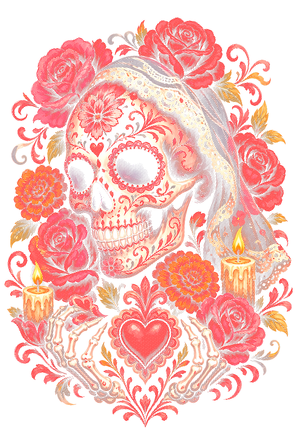 Day Of The Dead 015 shown on a black background