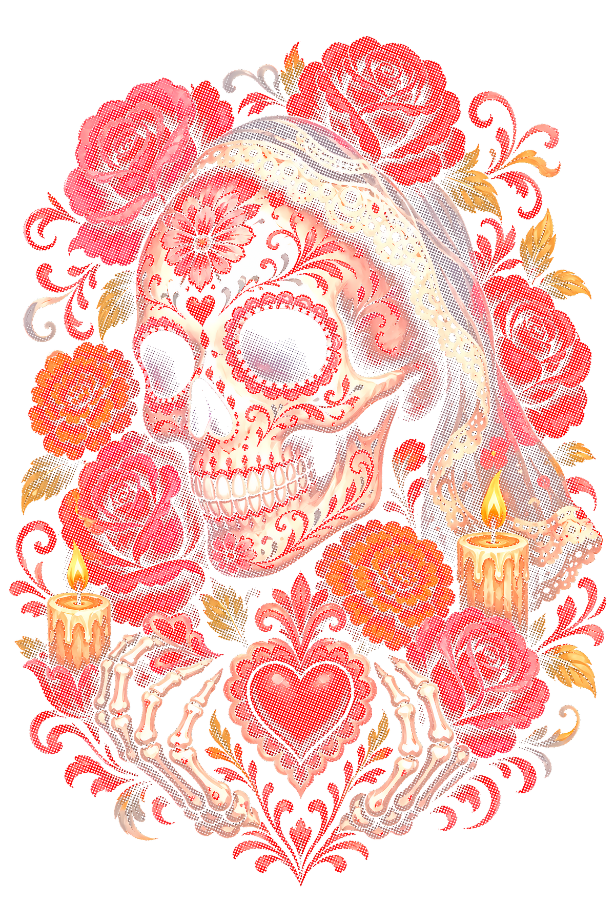 Day Of The Dead 015 shown on a black background