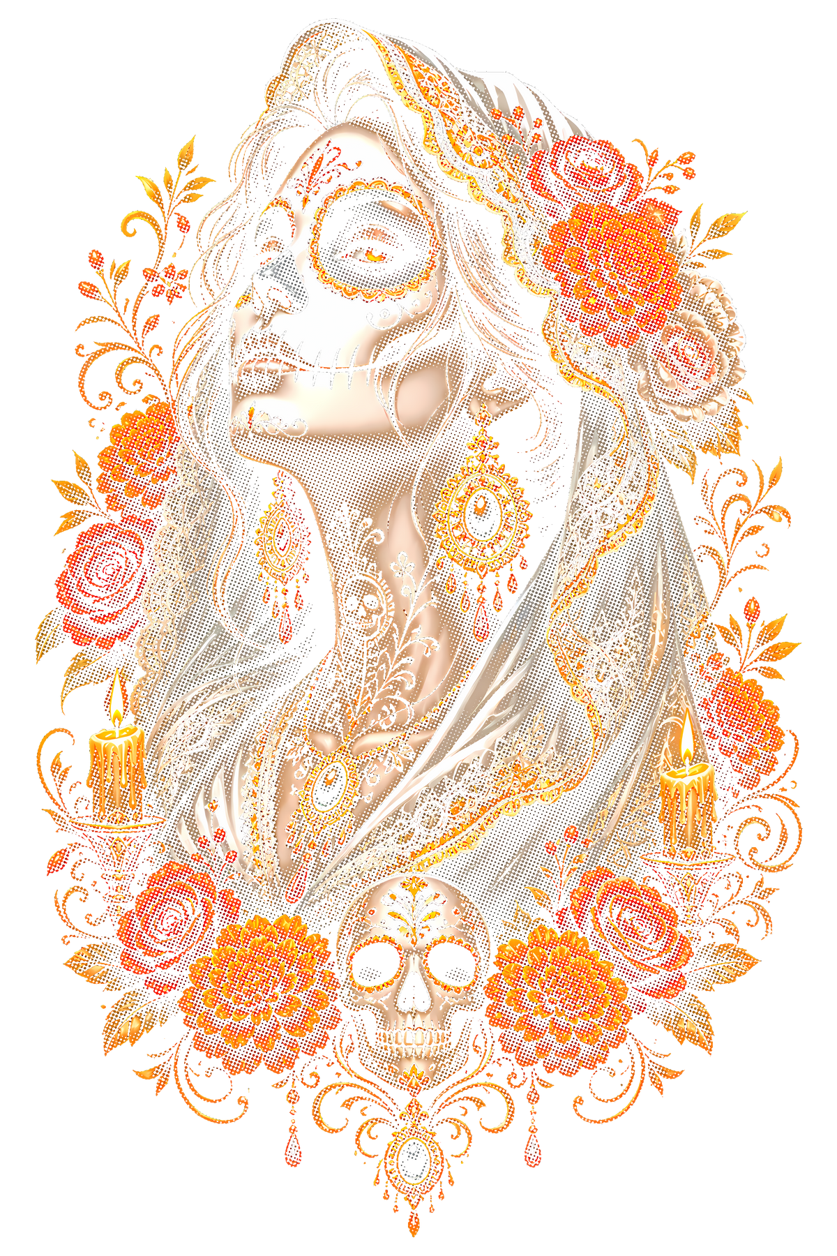 Day Of The Dead 019 shown on a black background