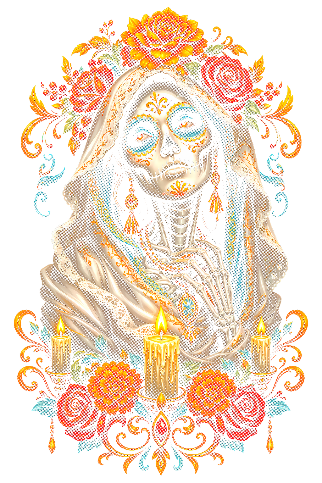 Day Of The Dead 021 shown on a black background