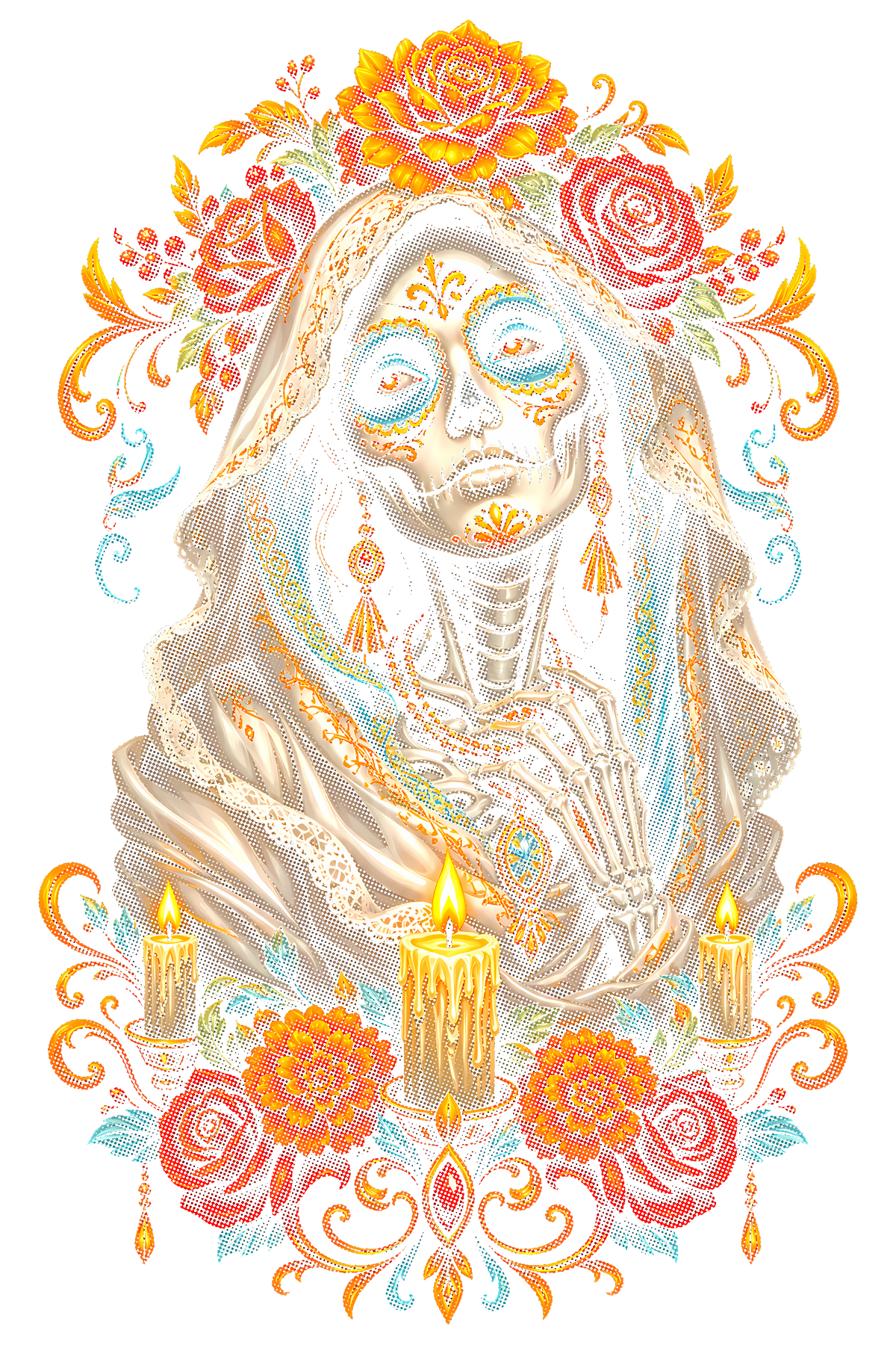 Day Of The Dead 021 shown on a black background