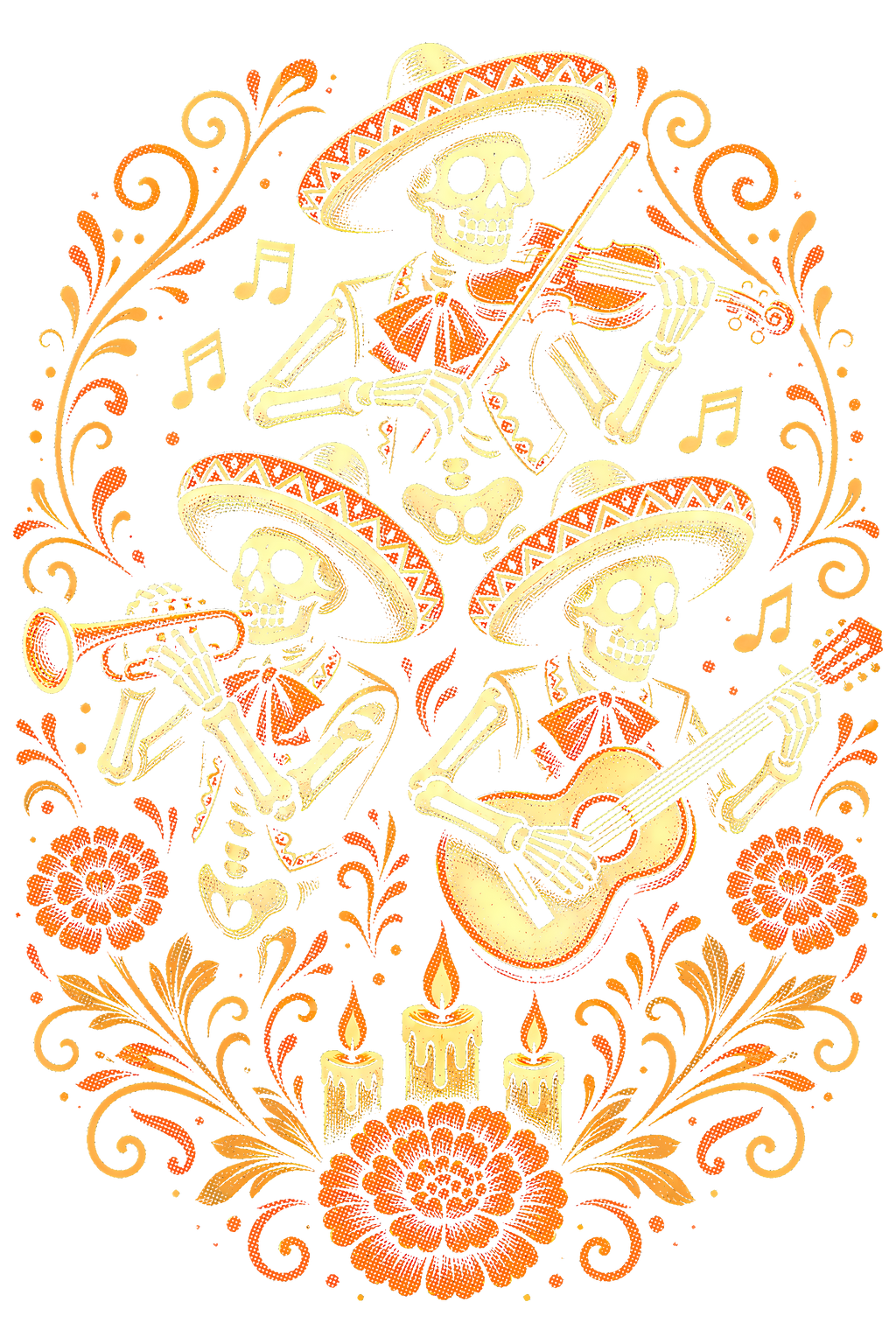 Day Of The Dead 022 shown on a black background