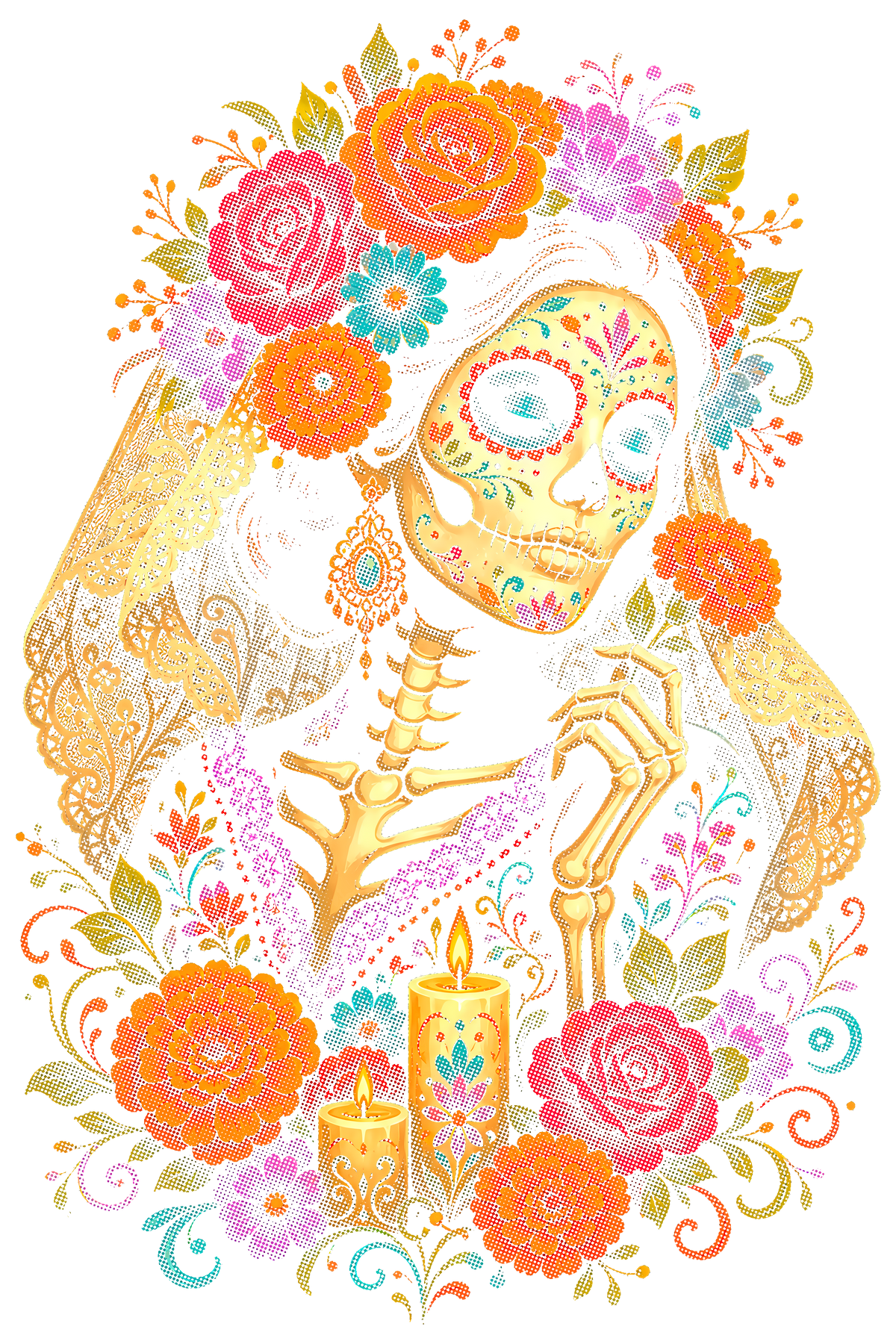 Day Of The Dead 023 shown on a black background