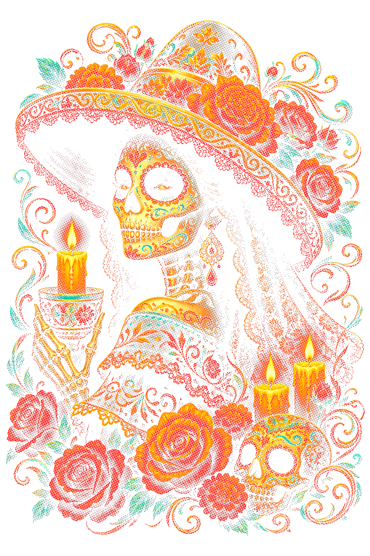 Day Of The Dead 026 shown on a black background