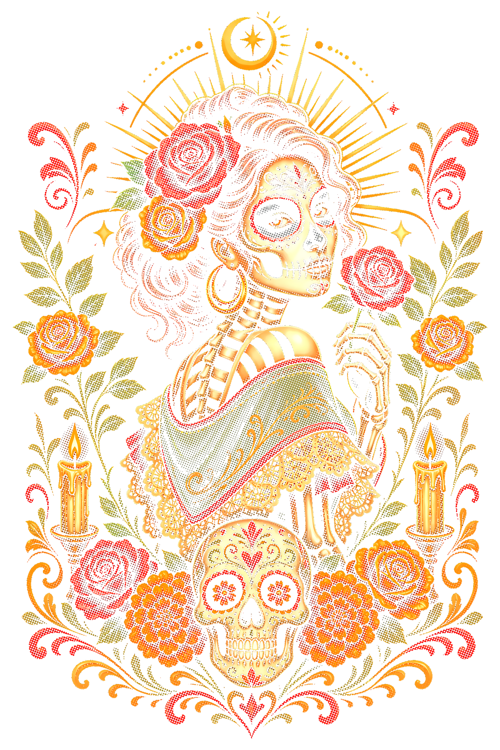Day Of The Dead 027 shown on a black background