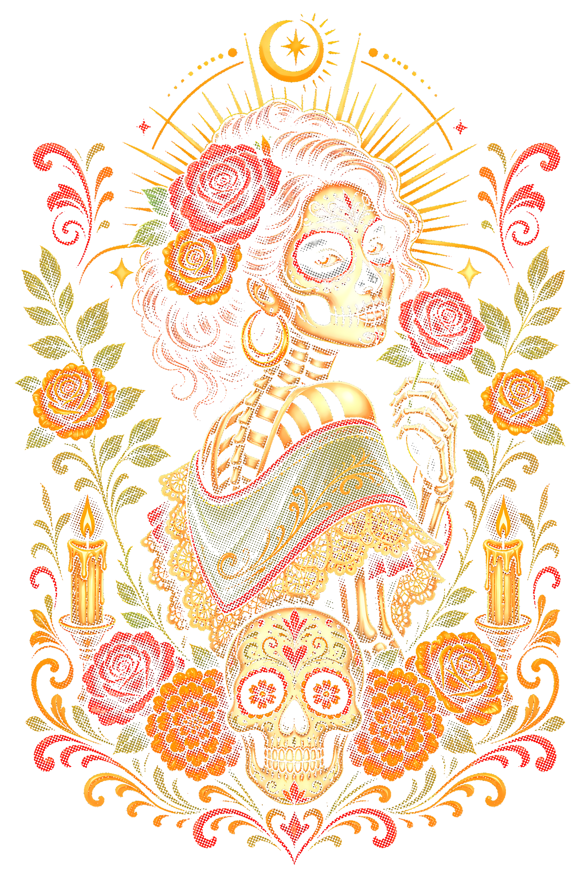 Day Of The Dead 027 shown on a black background