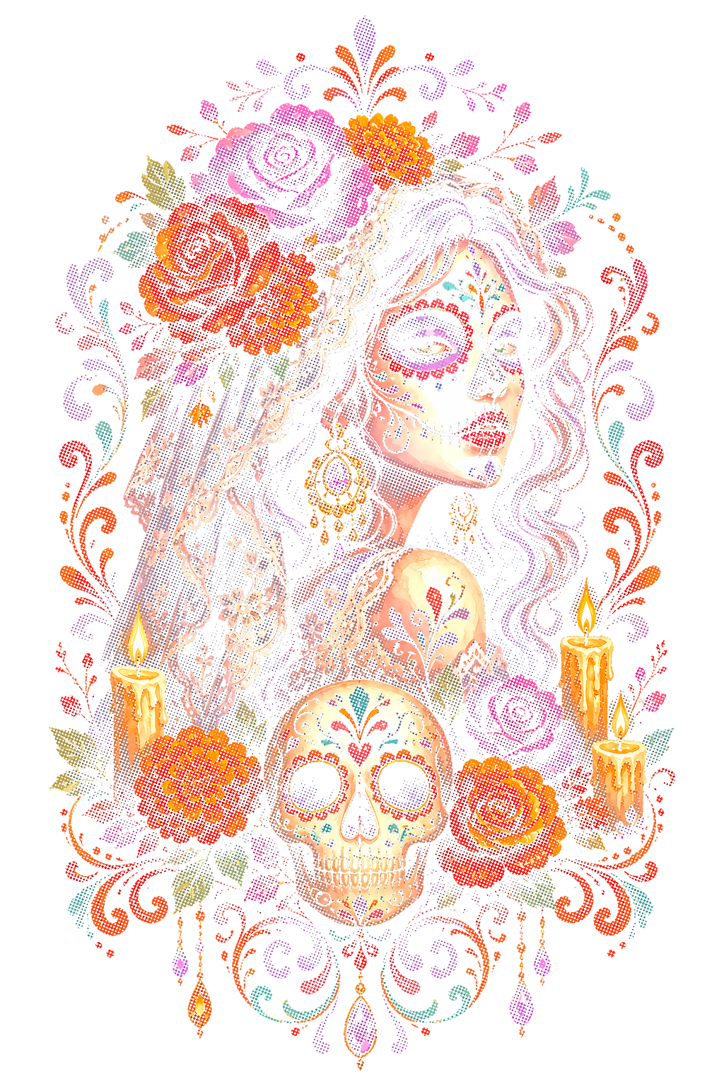 Day Of The Dead 028 shown on a black background