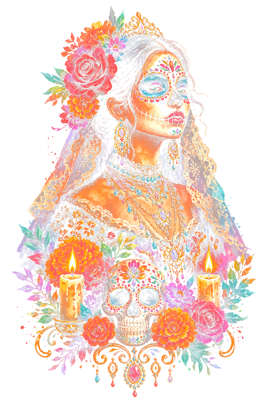 Day Of The Dead 029 shown on a black background