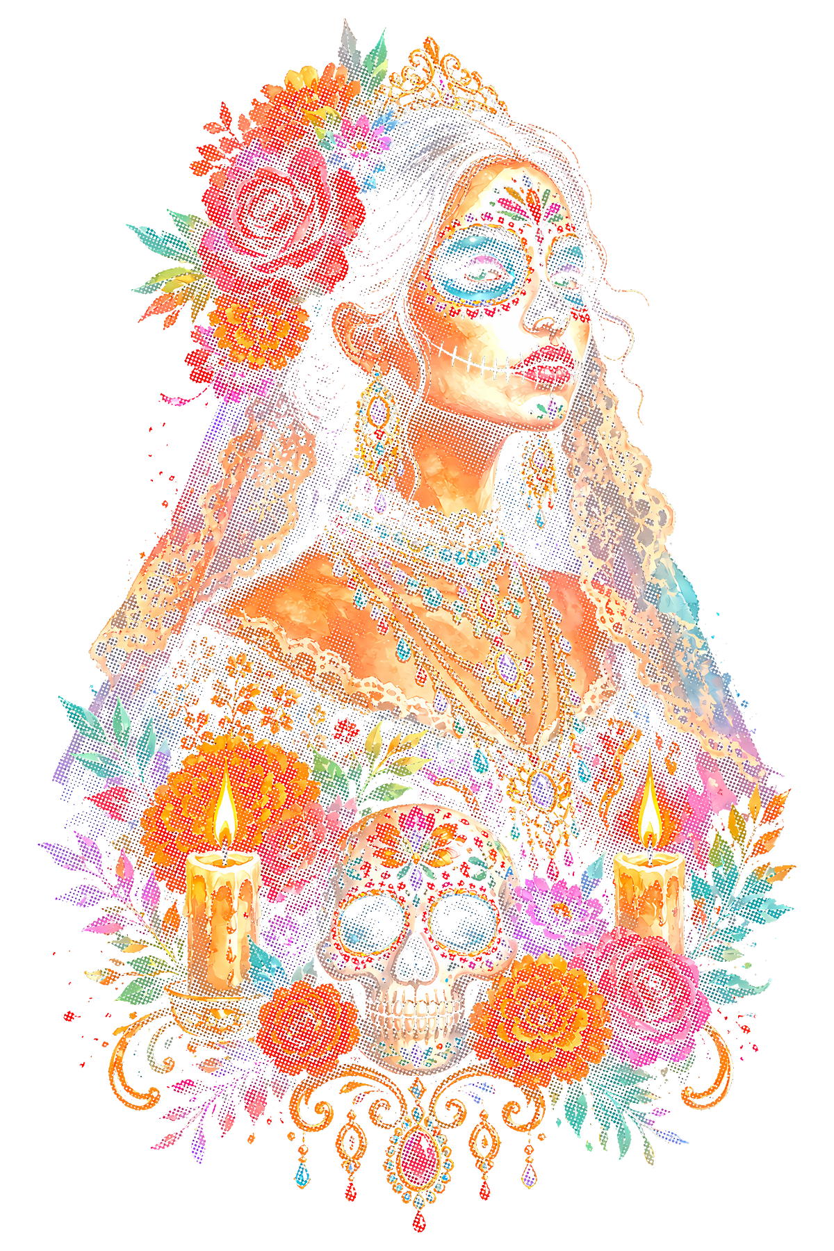 Day Of The Dead 029 shown on a black background