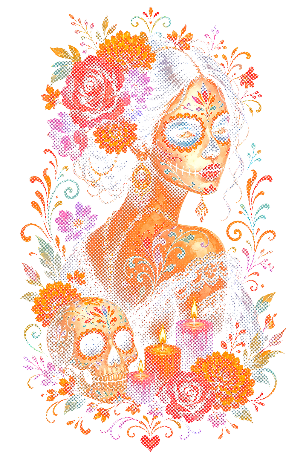 Day Of The Dead 030 shown on a black background