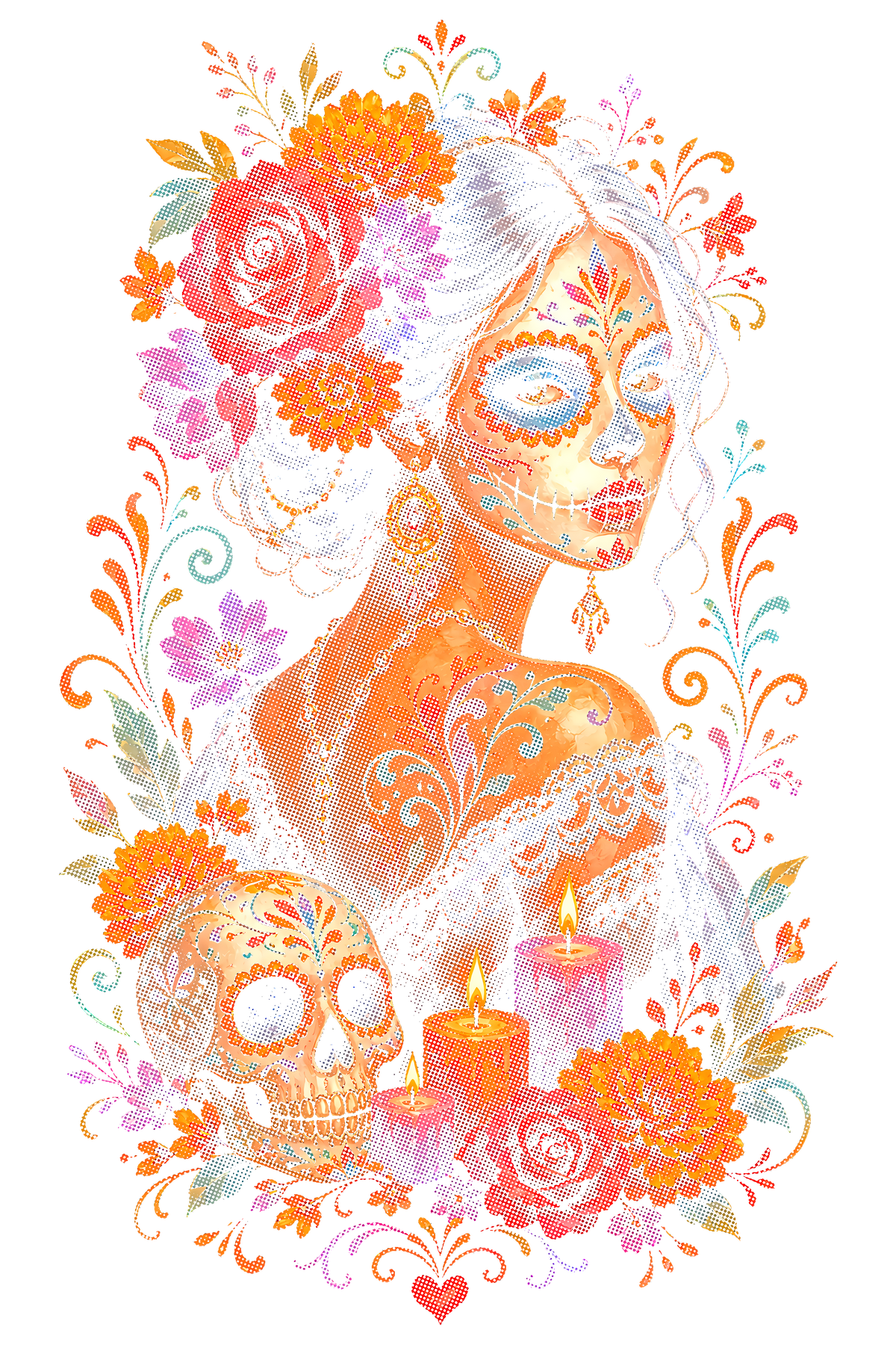 Day Of The Dead 030 shown on a black background