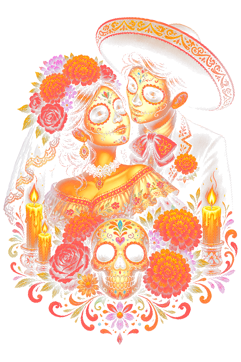 Day Of The Dead 032 shown on a black background
