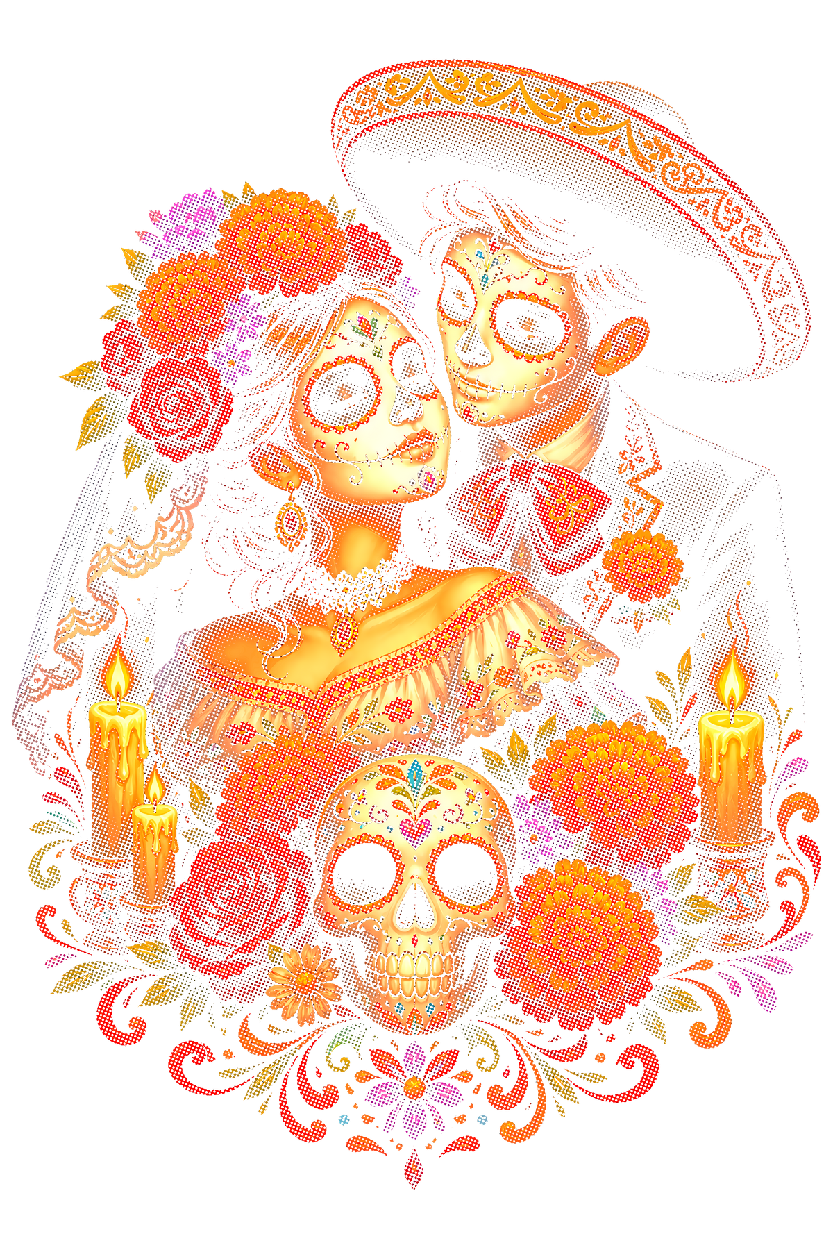Day Of The Dead 032 shown on a black background