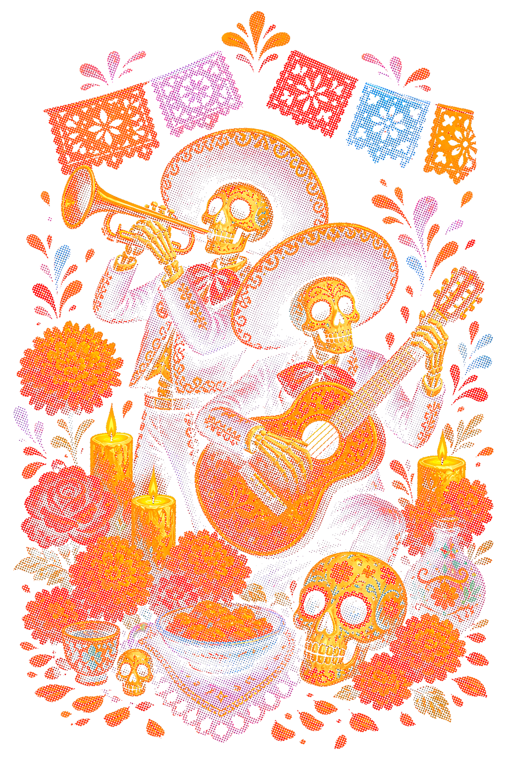 Day Of The Dead 034 shown on a black background