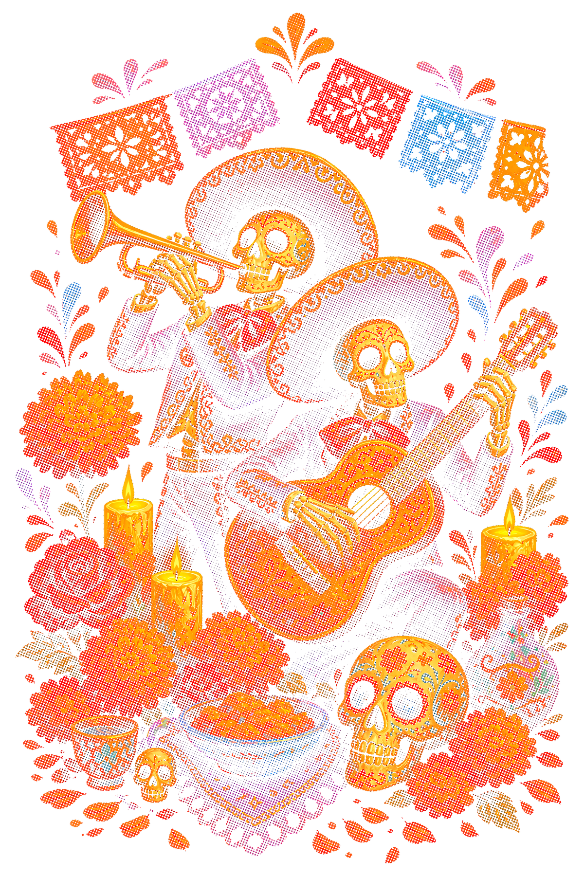 Day Of The Dead 034 shown on a black background