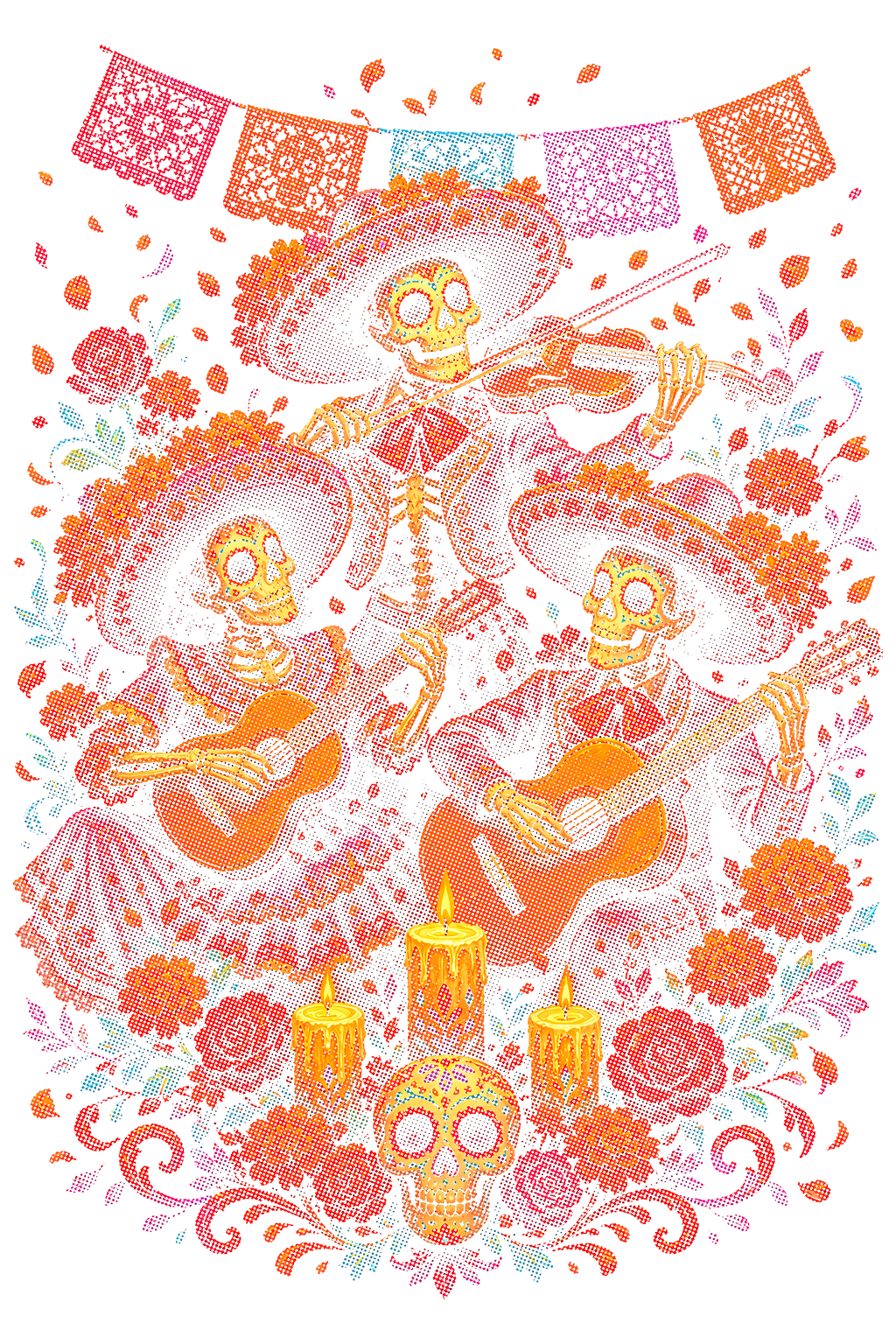 Day Of The Dead 035 shown on a black background