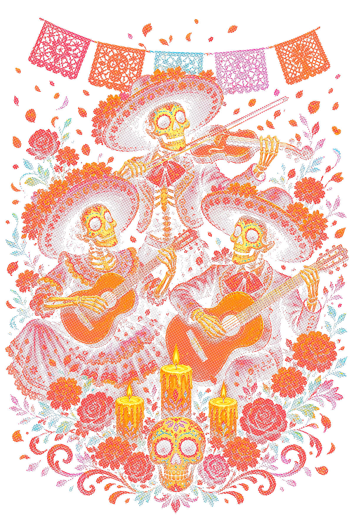 Day Of The Dead 035 shown on a black background