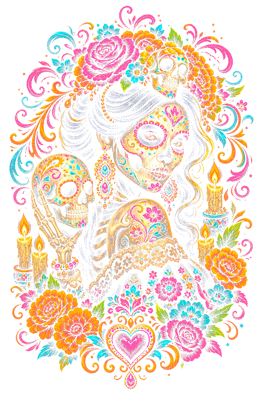 Day Of The Dead 037 shown on a black background