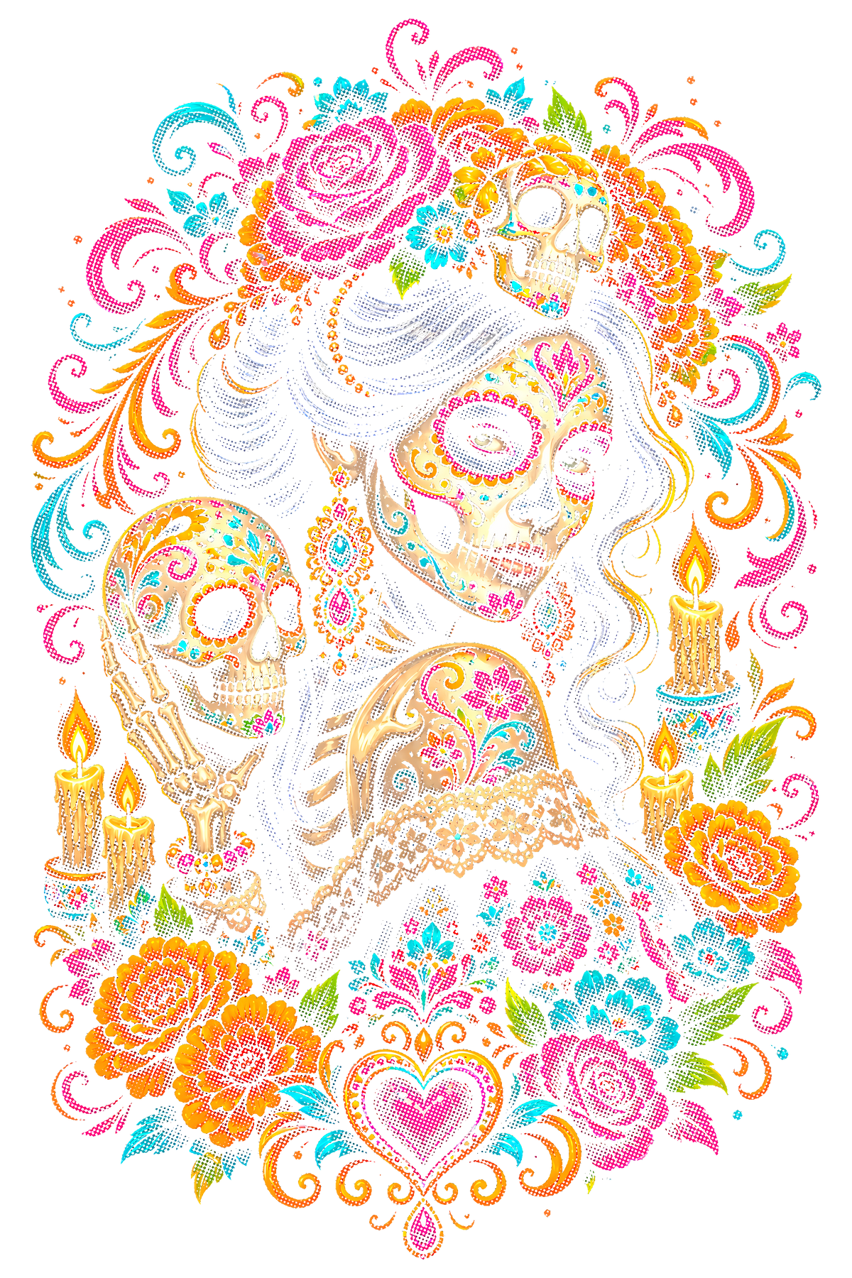 Day Of The Dead 037 shown on a black background