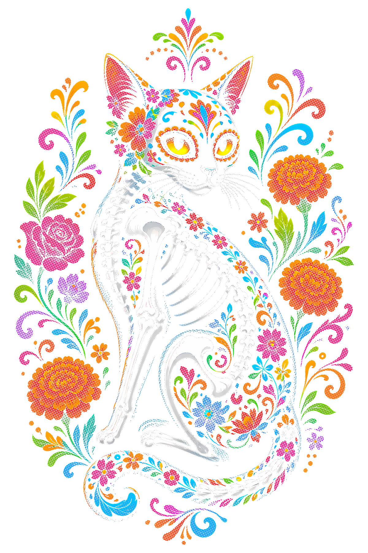 Day Of The Dead 040 shown on a black background