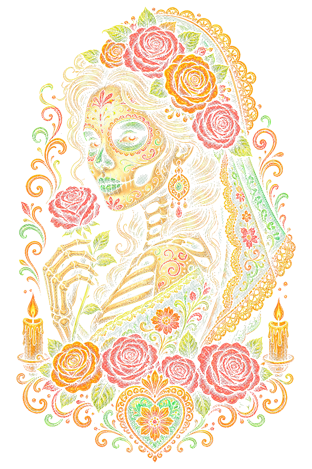 Day Of The Dead 041 shown on a black background