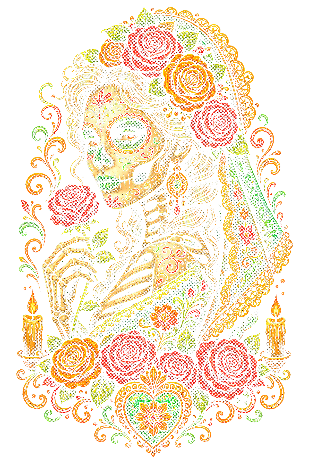 Day Of The Dead 041 shown on a black background