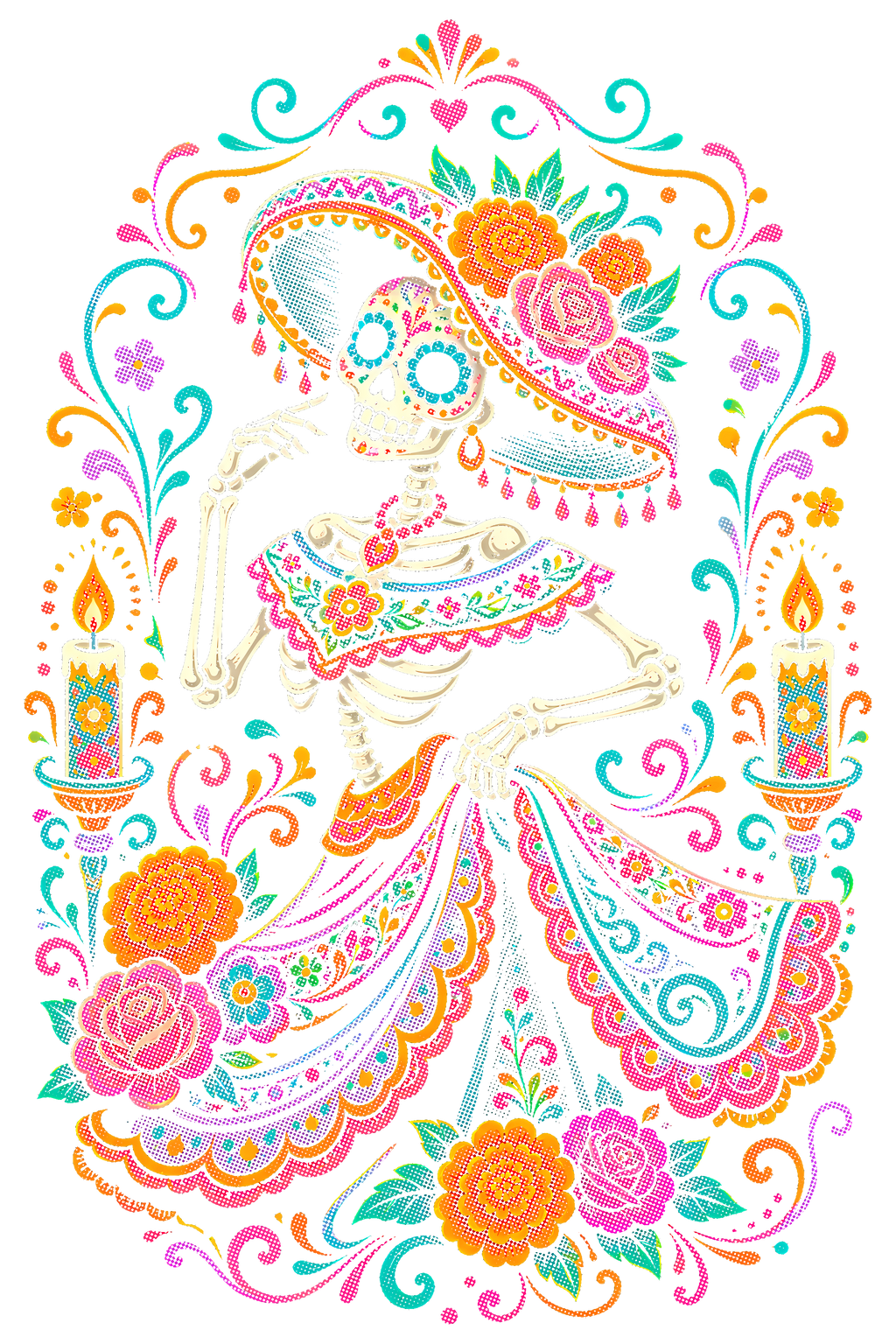Day Of The Dead 042 shown on a black background